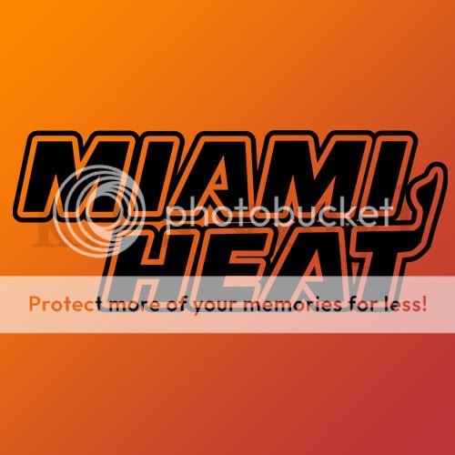 miami heat nba vinyl sticker wall car decal